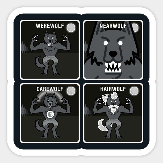 Werewolf Identification pt1 Sticker by HtCRU